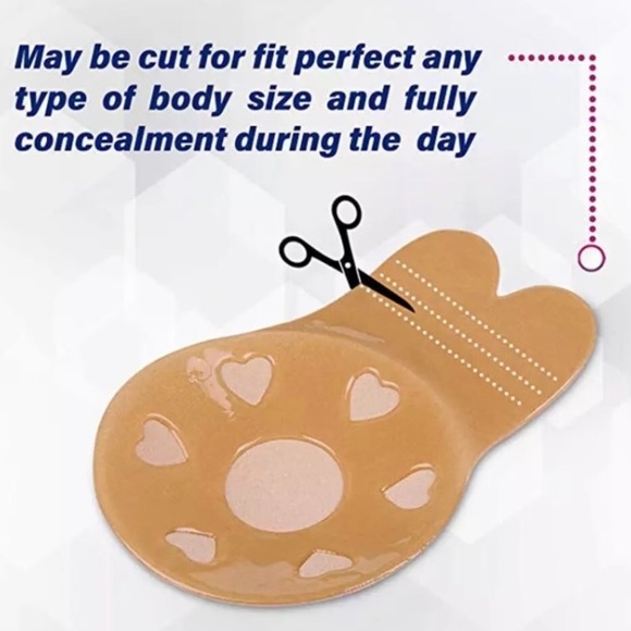 NEW Restock! 4" sticky bra strapless bra - Picture 2 of 4